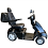 Afiscooter S 4-Wheel Right Side View Shown In Matte Black And Blue Standard Wheels. Afiscooter S 4-Wheel Right Side View Shown In Matte Black And Blue Standard Wheels.