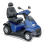 Mobility Scooter Shown In Blue With Optional Gold Tires. Mobility Scooter Shown In Blue With Optional Gold Tires.