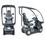 Recreational Scooter with Solid Canopy, Front and Rear View.