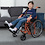 Ziggo Wheelchair 12", Orange with Elevating Legrest Ziggo Wheelchair 12", Orange with Elevating Legrest