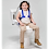 Little girl on the toilet with the toilet support Little girl on the toilet with the toilet support