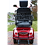 The back of the Luxury Seventy-Two in Red with a storage basket The back of the Luxury Seventy-Two in Red with a storage basket