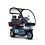 Front View Of 3 Wheel Scooter With Dual Seating And Canopy.