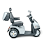Right Side View Of Afiscooter S3 Dual Seat Recreational Scooter in Silver.