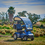 Afiscooter S 4-Wheel With Canopy In Blue. Afiscooter S 4-Wheel With Canopy In Blue.