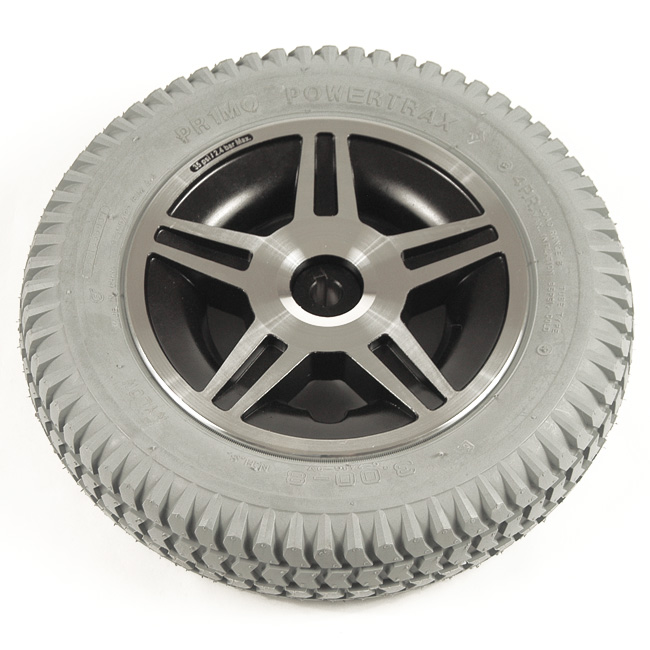 14" Gray Flat-Free Drive Wheel Assembly for Jazzy 614 14" Gray Flat-Free Drive Wheel Assembly for Jazzy 614