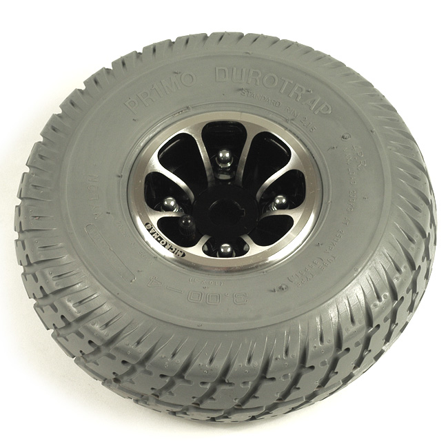 10" Gray Air-Filled Drive Wheel Assembly for Jazzy and Jet Power Chairs 10" Gray Air-Filled Drive Wheel Assembly for Jazzy and Jet Power Chairs