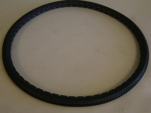 Black Treaded Solid Tire 24" X 1 3/8"