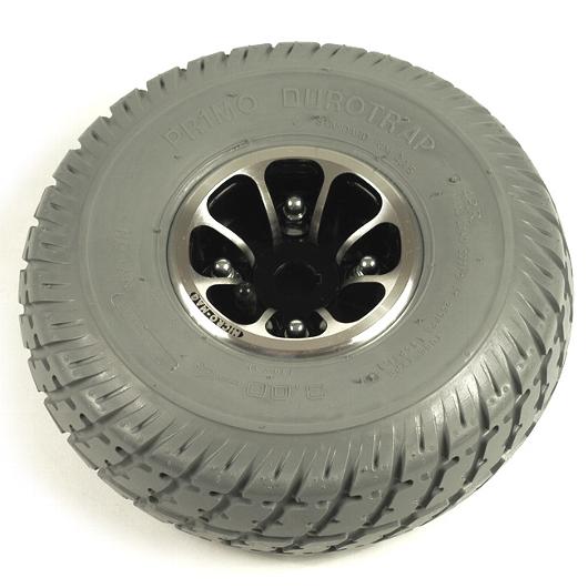 10" Gray Air-Filled Drive Wheel Assembly for Jazzy and Jet Power Chairs 10" Gray Air-Filled Drive Wheel Assembly for Jazzy and Jet Power Chairs