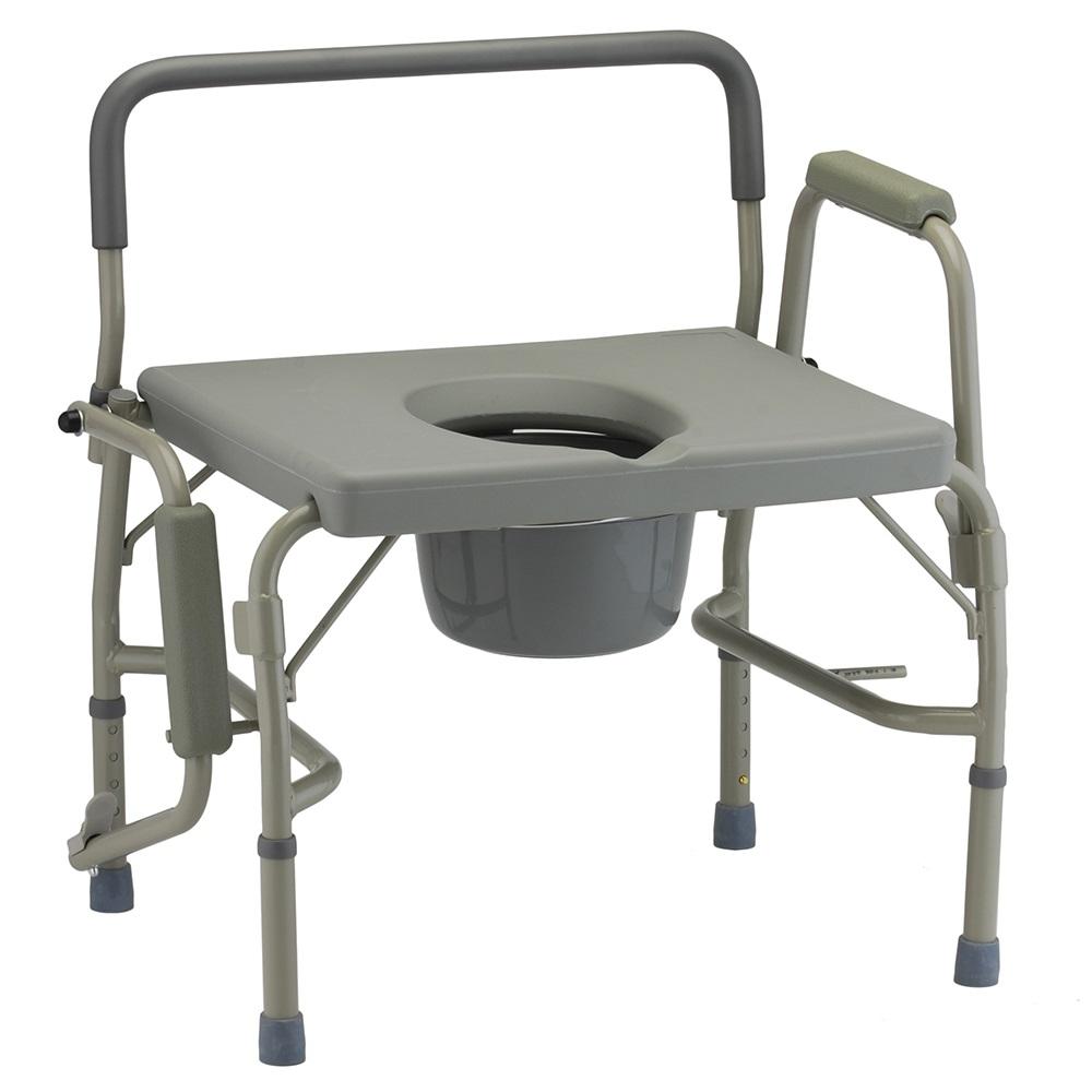 Heavy Duty Drop-Arm Commode Heavy Duty Drop-Arm Commode