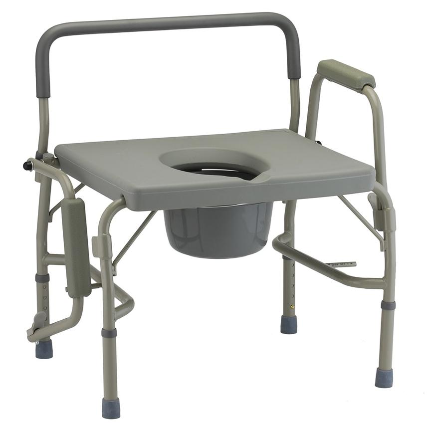 Heavy Duty Drop-Arm Commode Heavy Duty Drop-Arm Commode