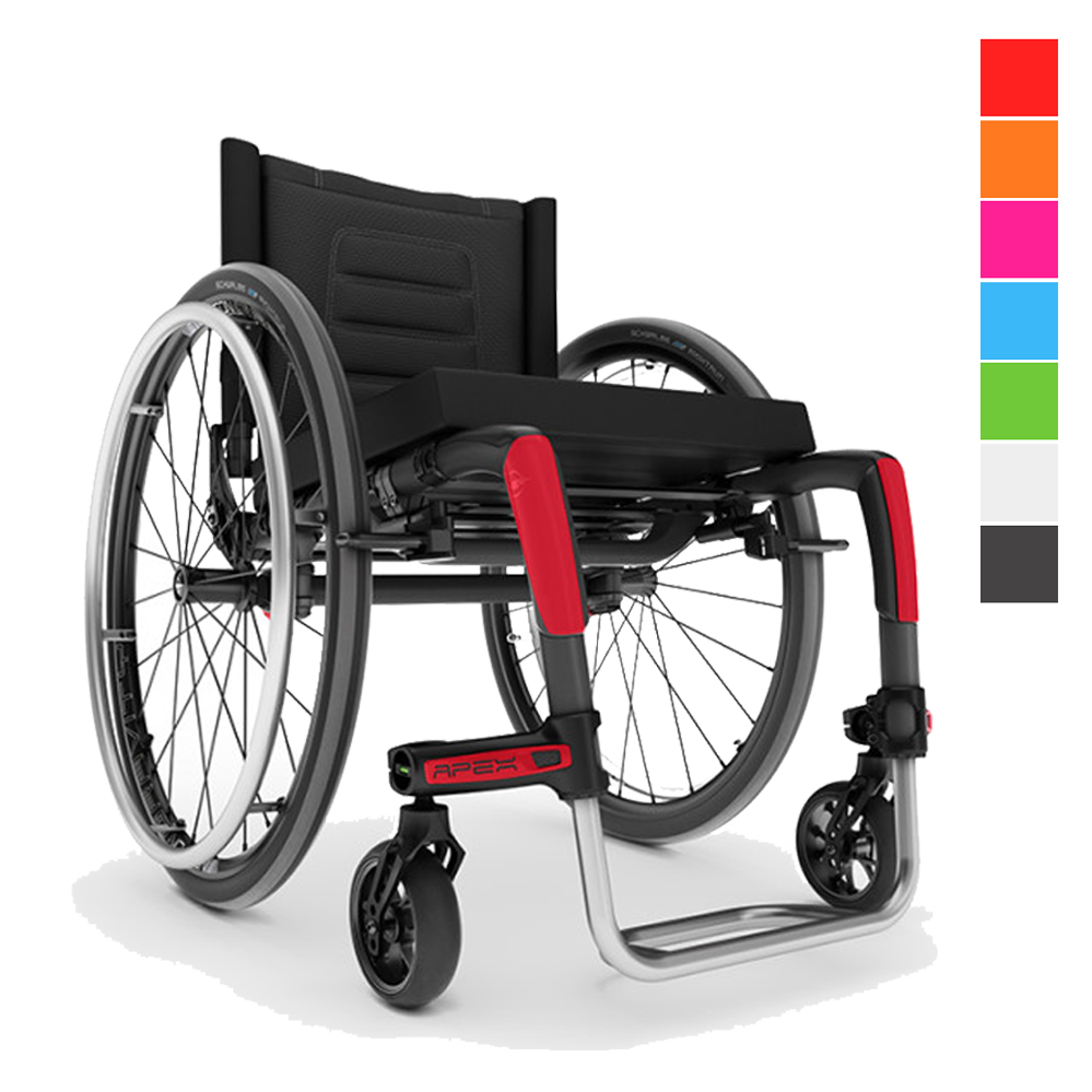 APEX Ultralite Carbon Fiber Wheelchair from Motion Composites. APEX Ultralite Carbon Fiber Wheelchair from Motion Composites.