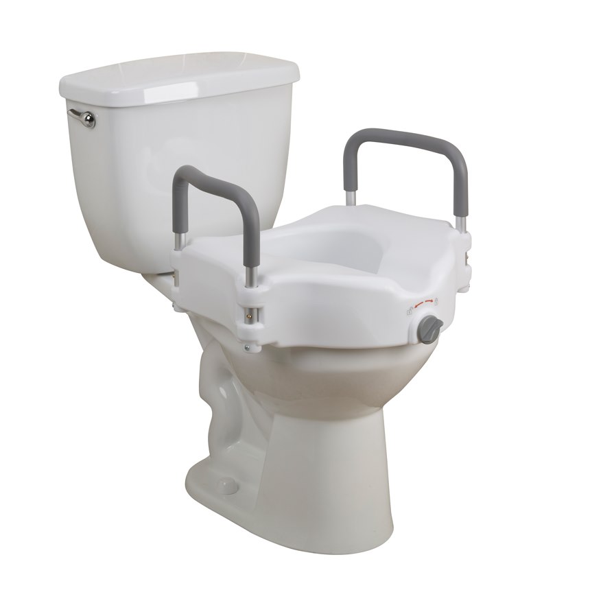 Raised Toilet Seat with Arms Raised Toilet Seat with Arms