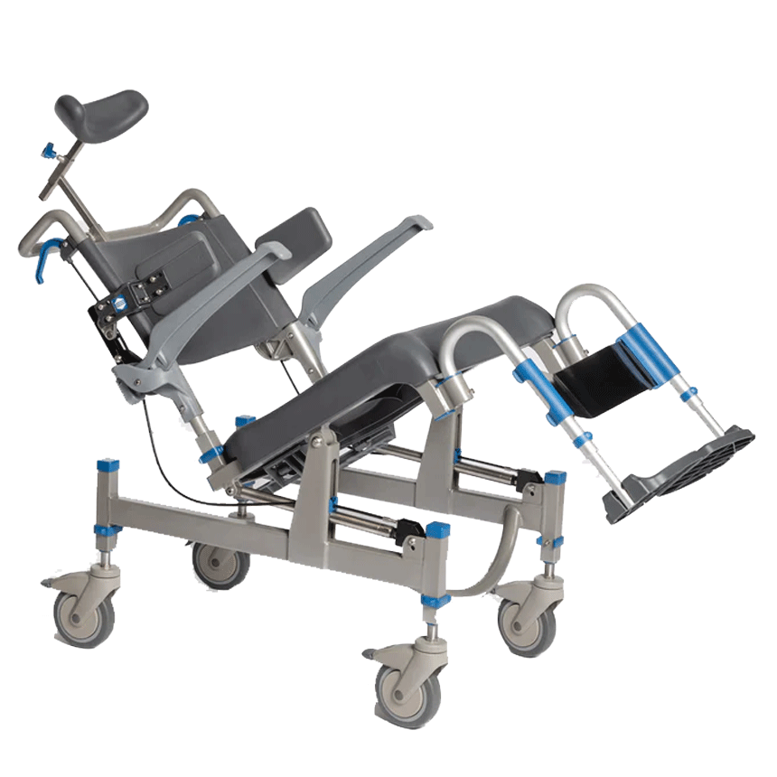 EZPZ Mobile Shower Chair - Attendant Tilt EZPZ Mobile Shower Chair - Attendant Tilt