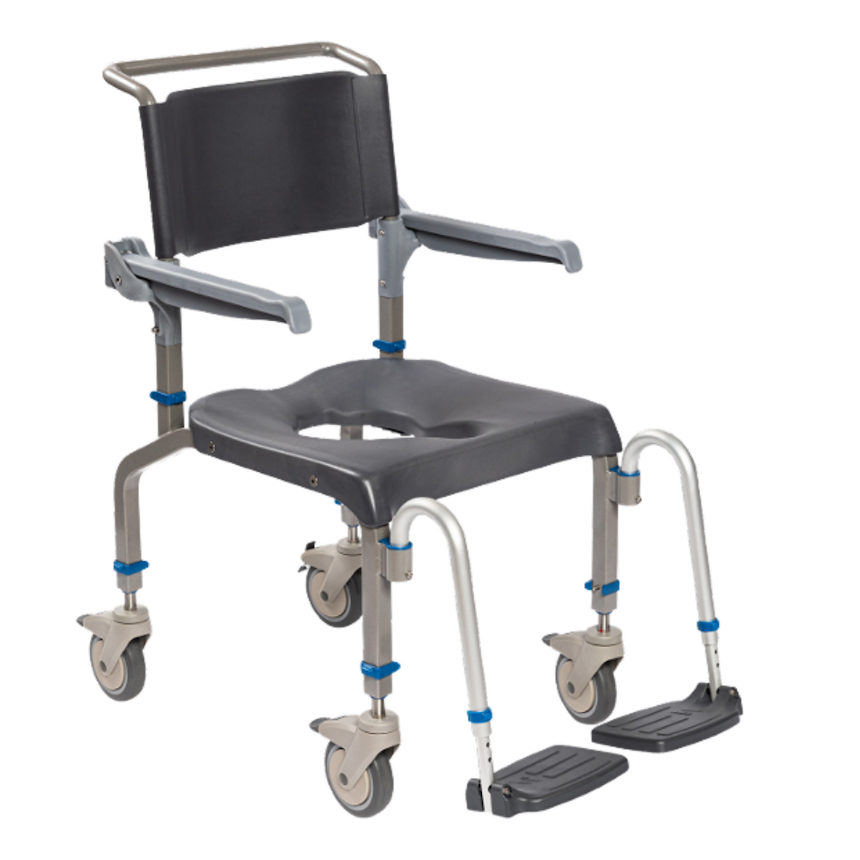 EZPZ Mobile Shower Chair - Attendant Propel EZPZ Mobile Shower Chair - Attendant Propel